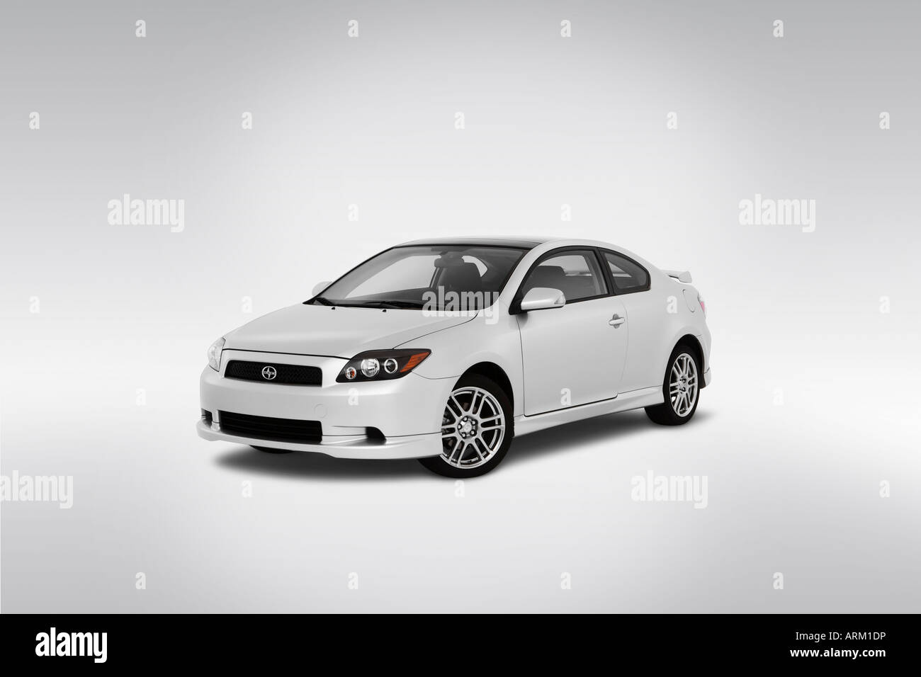 2008 Scion tC in Silver Front angle view Stock Photo Alamy