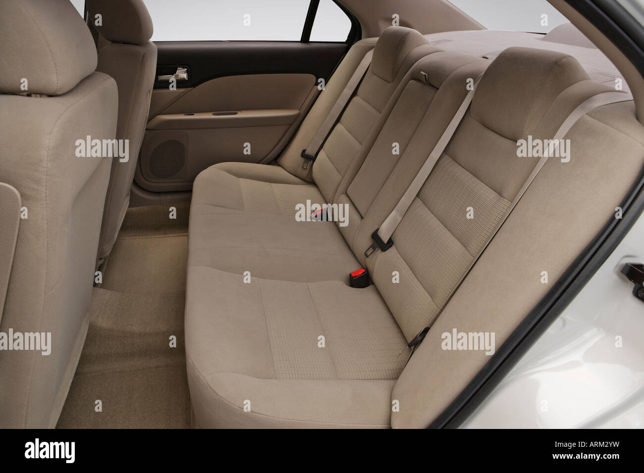2008 Ford Fusion S in White - Rear seats Stock Photo - Alamy