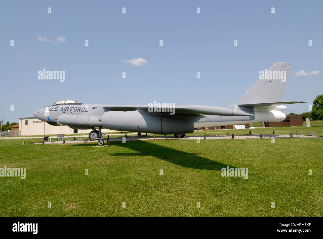 Boeing B 47 Strato Jet Bomber at the Grissom Air Museum outside of Grissom Air Force Base Indiana IN Stock Photo