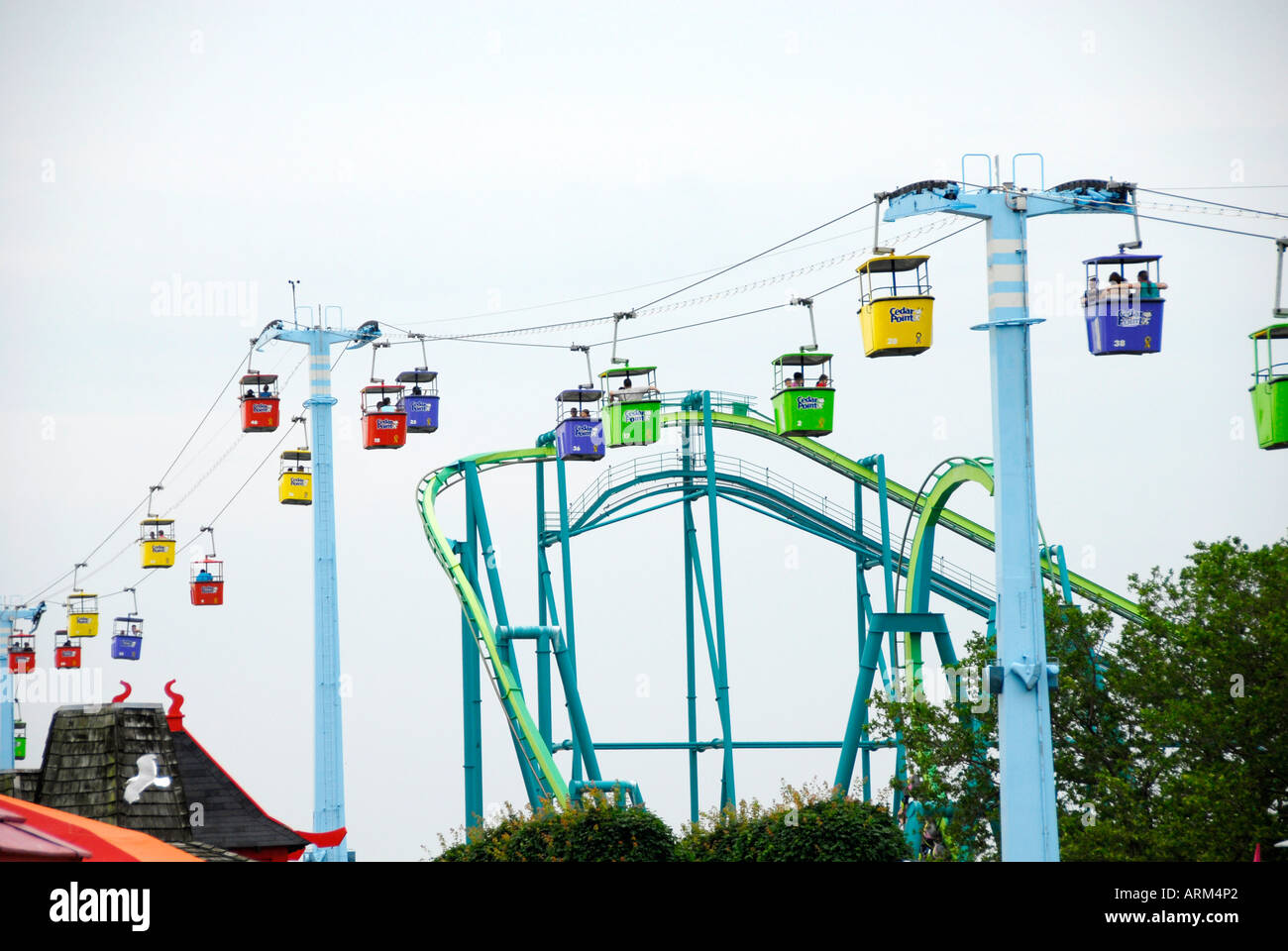 Cedar Point Amusement Park at Sandusky Ohio OH Stock Photo Alamy