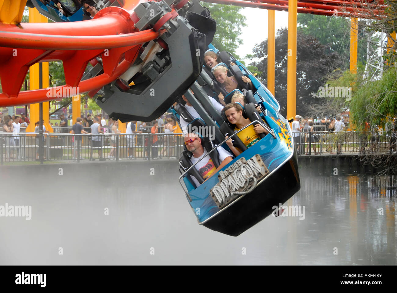 Cedar Point Amusement Park at Sandusky Ohio OH Stock Photo