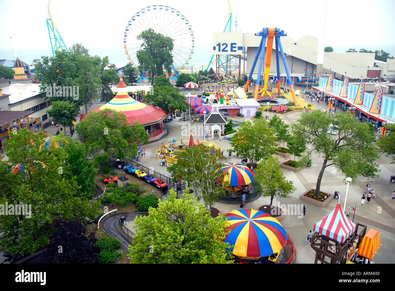 Cedar Point Amusement Park at Sandusky Ohio OH Stock Photo Alamy