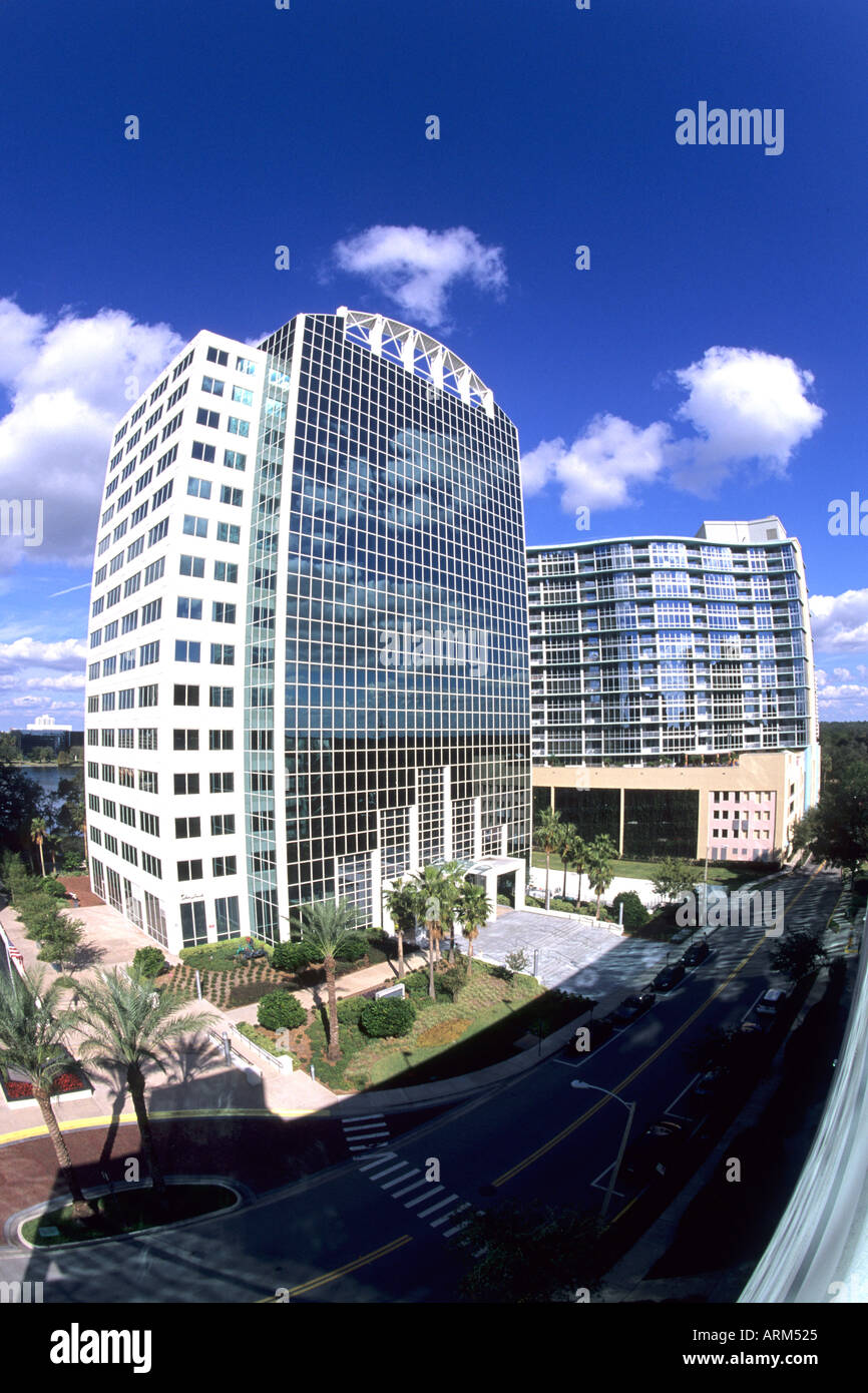 Executive Buildings at Capital Plaza on Pine Street in Orlando Florida Stock Photo