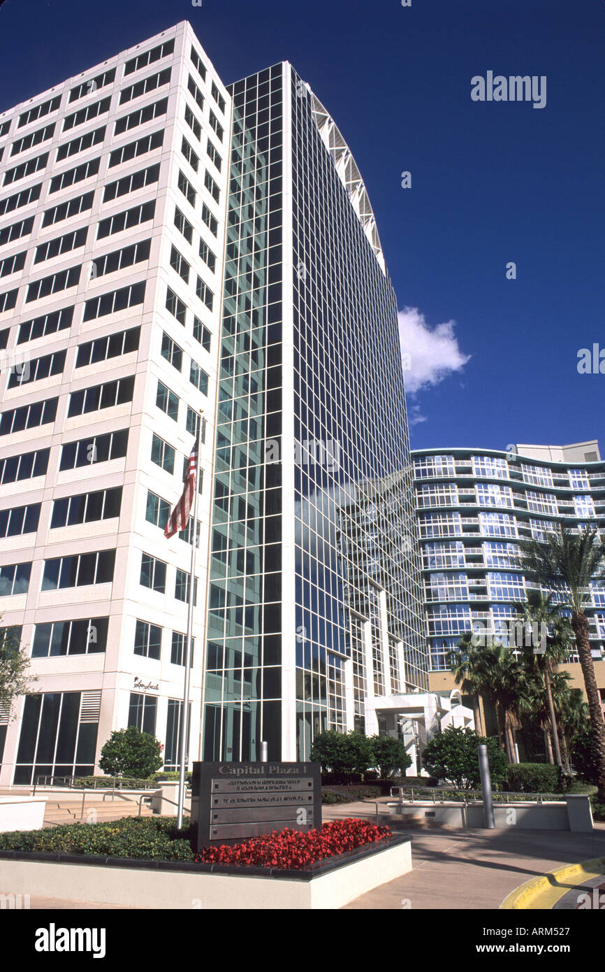 Executive Buildings at Capital Plaza on Pine Street in Orlando Florida Stock Photo