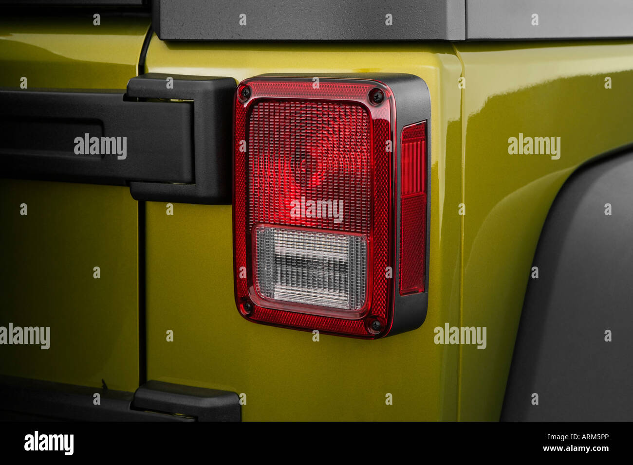 2008 Jeep Wrangler Unlimited X in Green - Tail light Stock Photo - Alamy