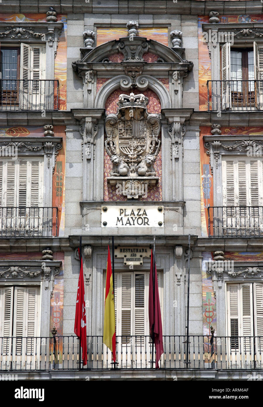 Madrid plaza mayor view hi-res stock photography and images - Alamy