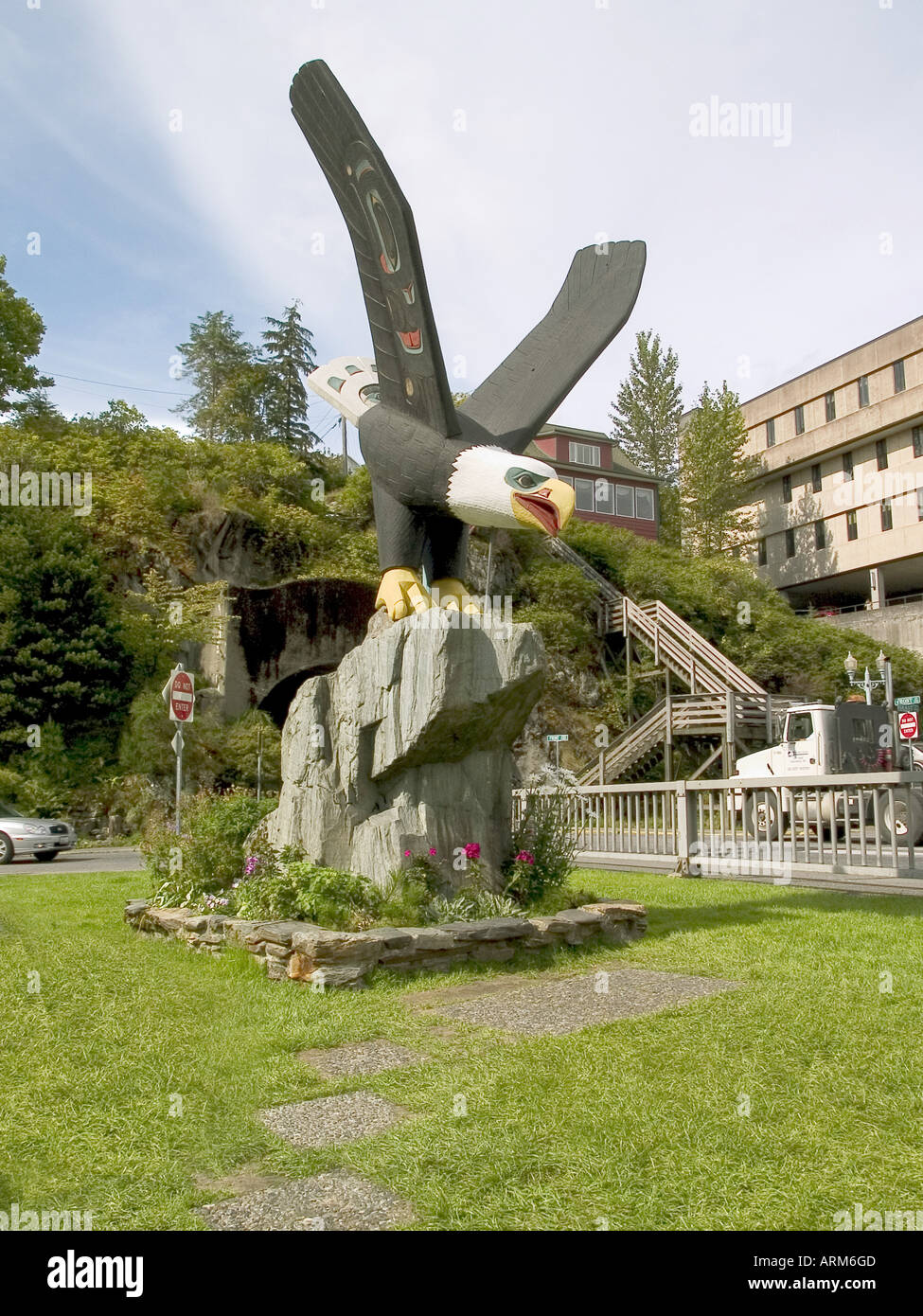 DHP101199 Eagle near the Ketchikan Alaska USA Stock Photo Alamy