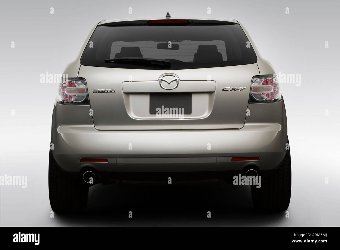 08 Mazda Cx 7 Grand Touring In Silver Low Wide Rear Stock Photo Alamy