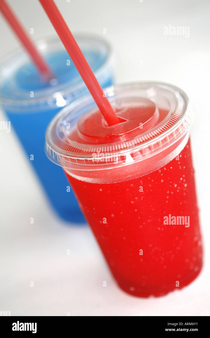 Coloured ice drinks Stock Photo - Alamy