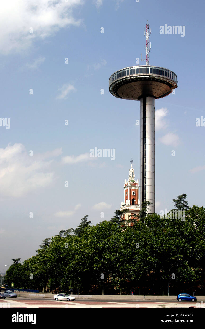 Spain Madrid Faro de Moncloa Lighthouse Tourist Attraction Observation