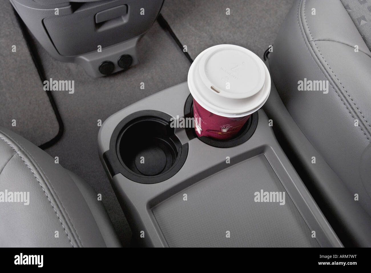 2008 Chevrolet Uplander LT in Silver - Cup Holder with Prop Stock Photo