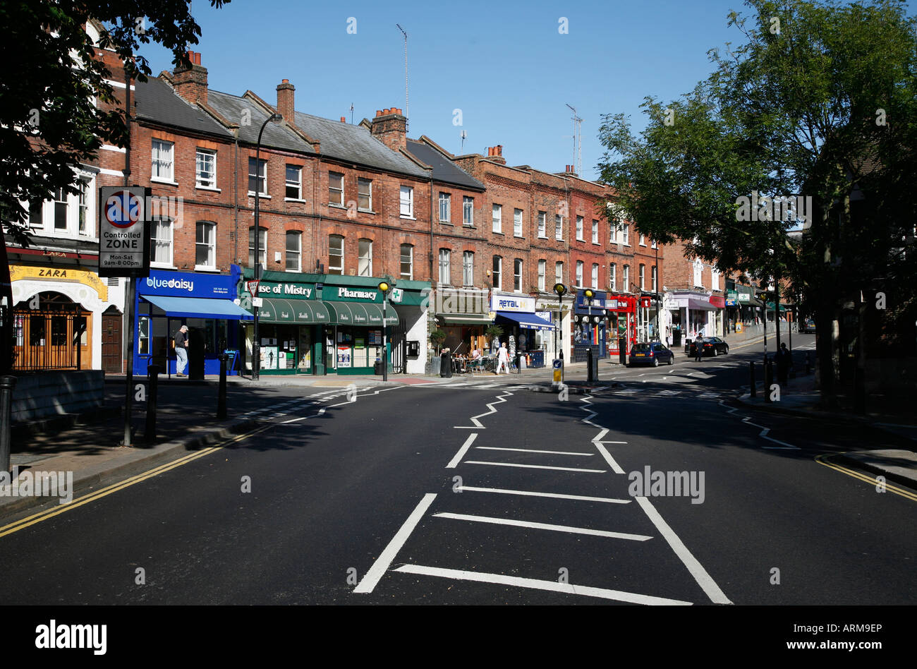 South End Road on South End Green, Hampstead Stock Photo Alamy