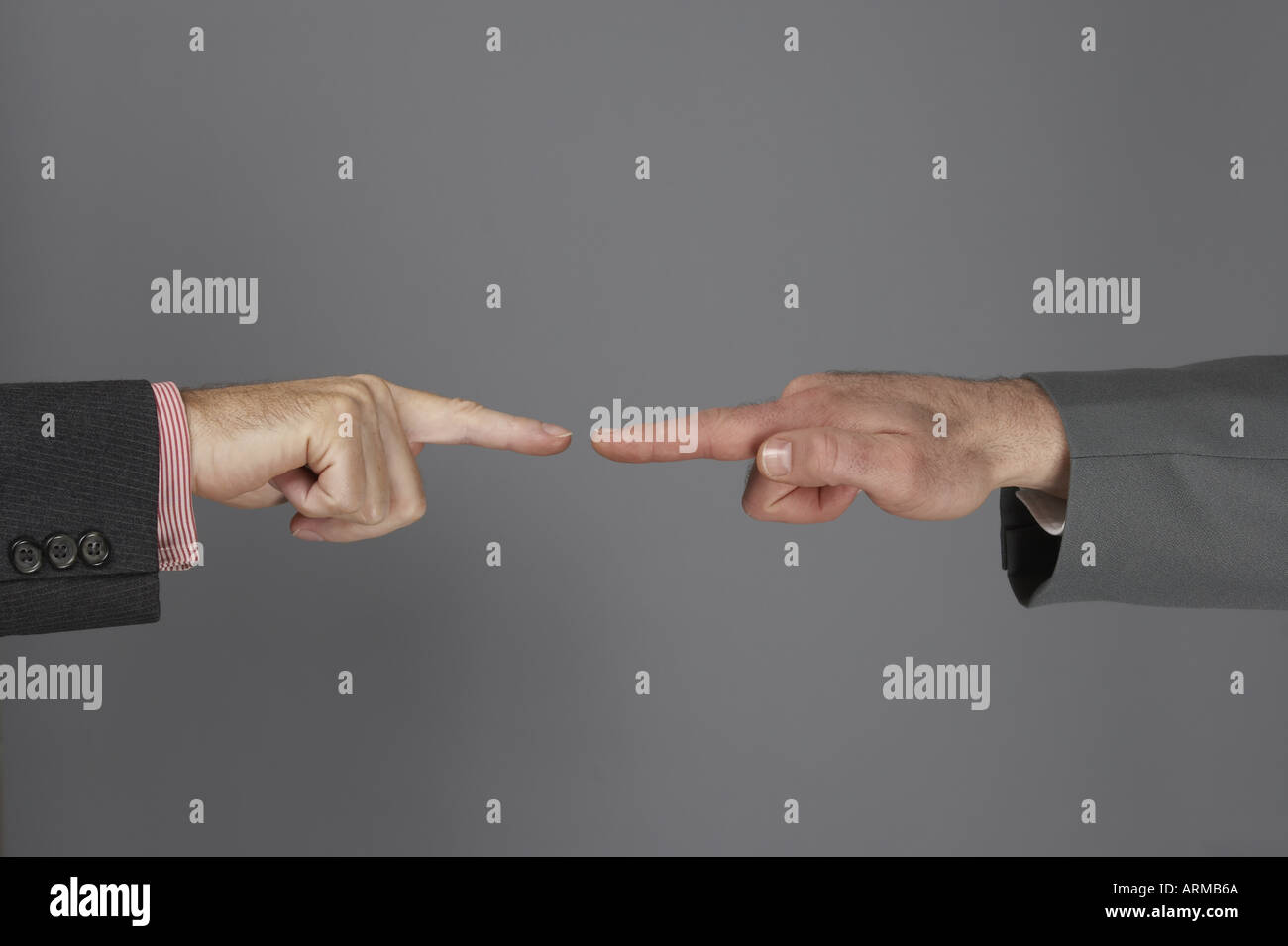 Two hands pointing in hi-res stock photography and images - Alamy