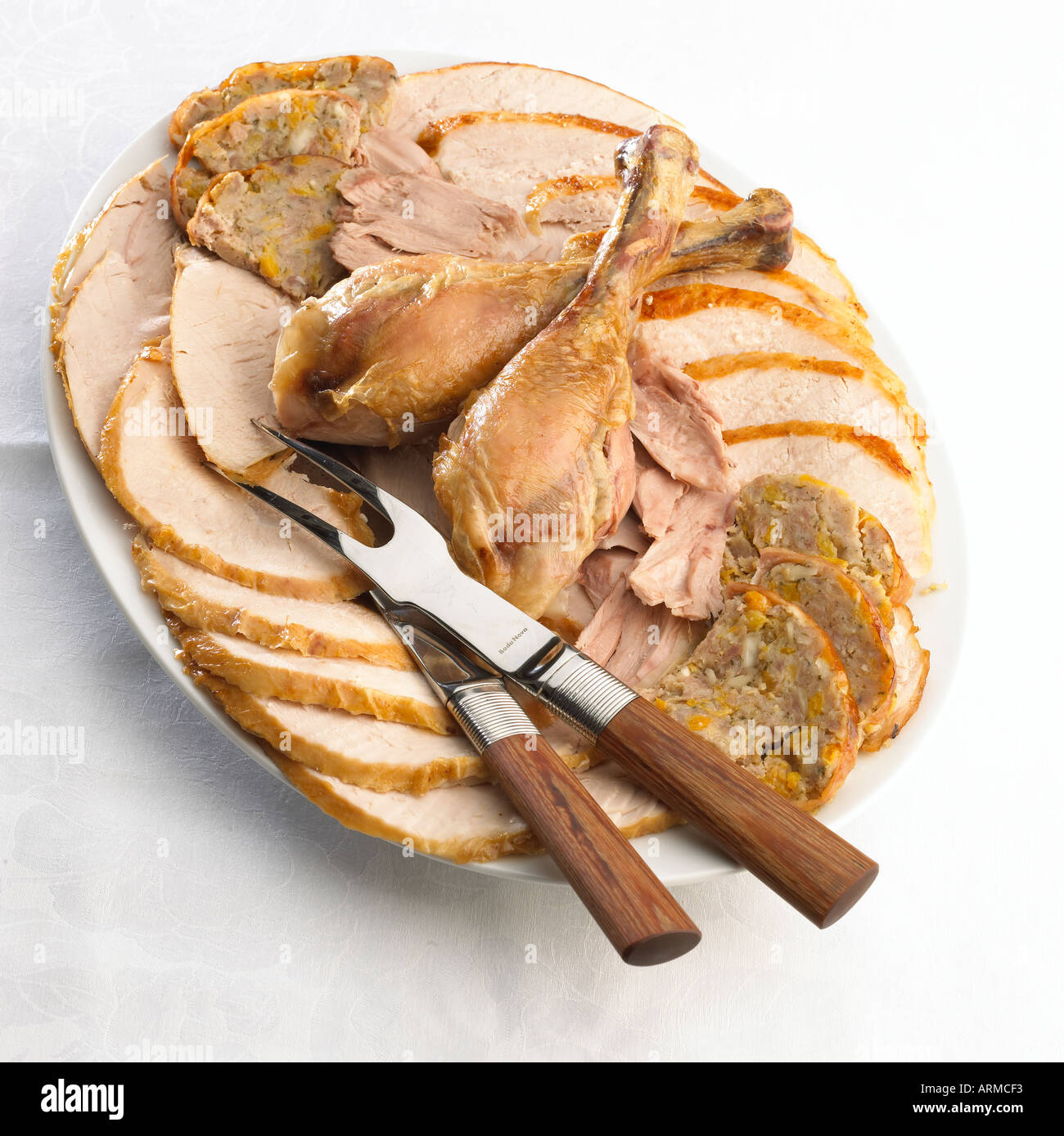 Carving a Turkey Arrange the meat on a serving plate Keywords Steps