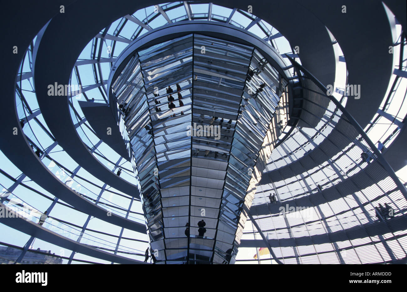 Cupola of German Reichstag Berlin Stock Photo Alamy