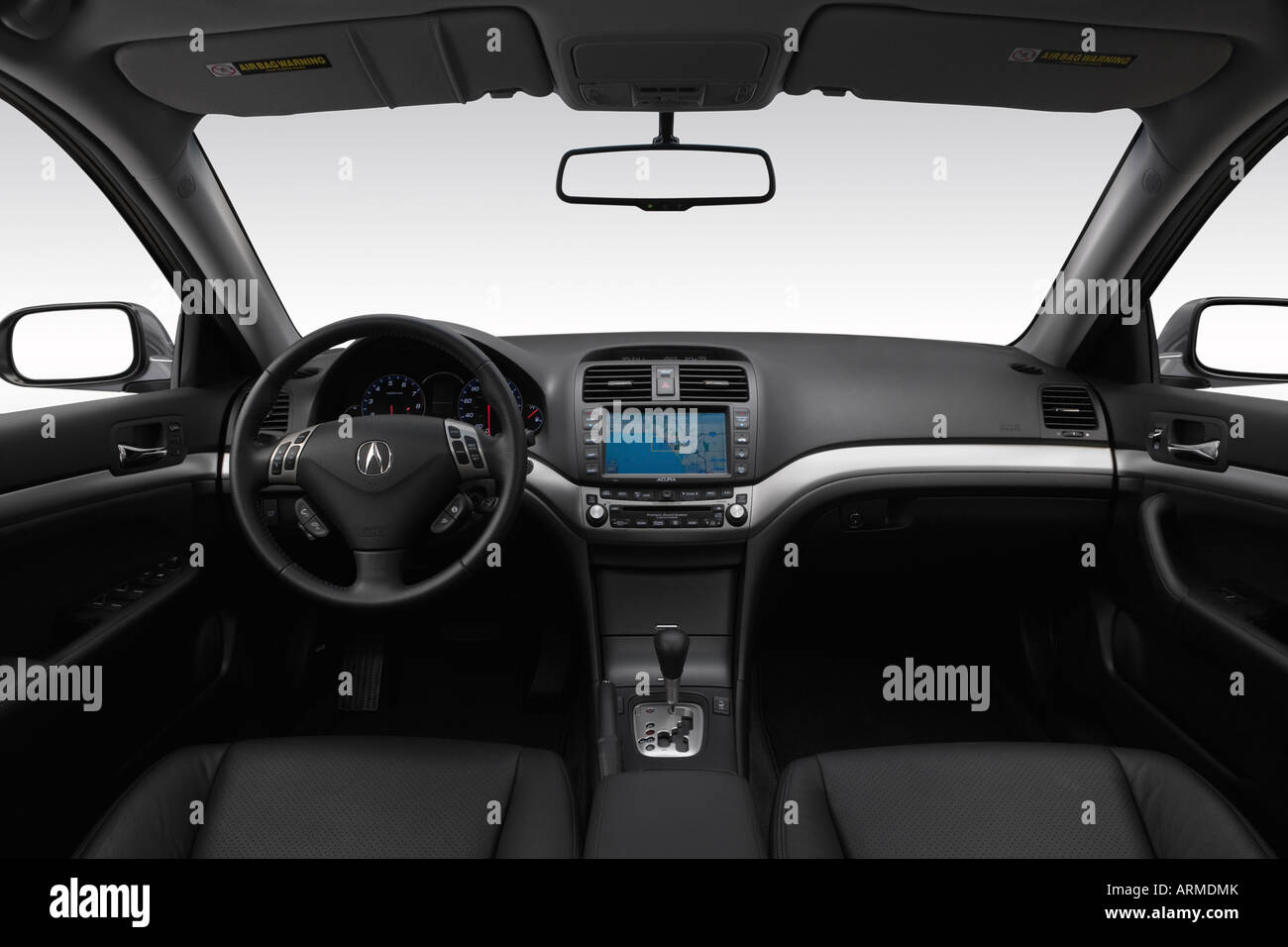 2008 Acura TSX in Blue Dashboard, center console, gear shifter view