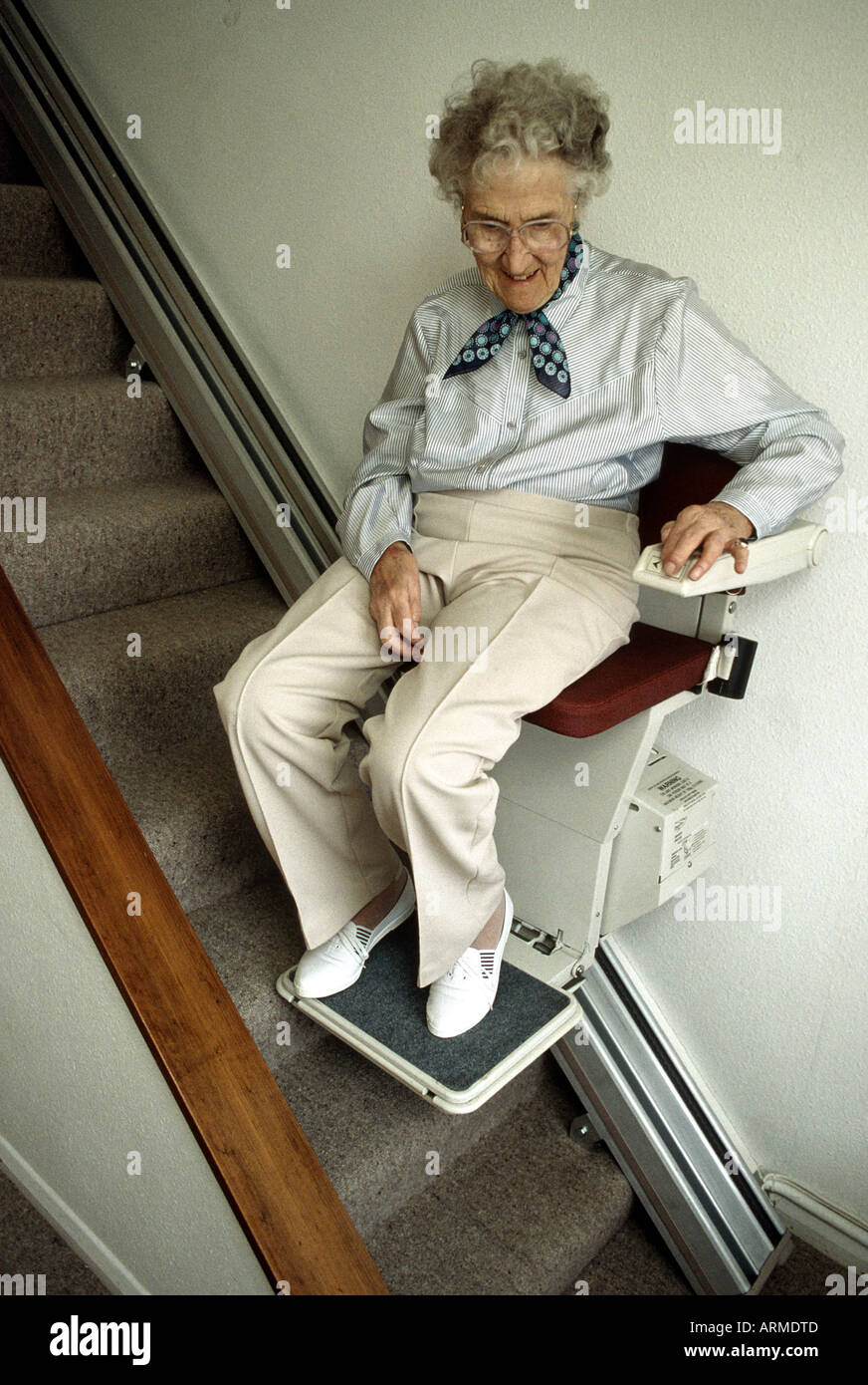 Chair lift elderly hires stock photography and images Alamy