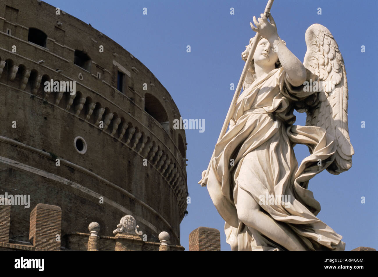 Castello San'Angelo (Castel S. Angelo), Rome, Lazio, Italy, Europe Stock Photo