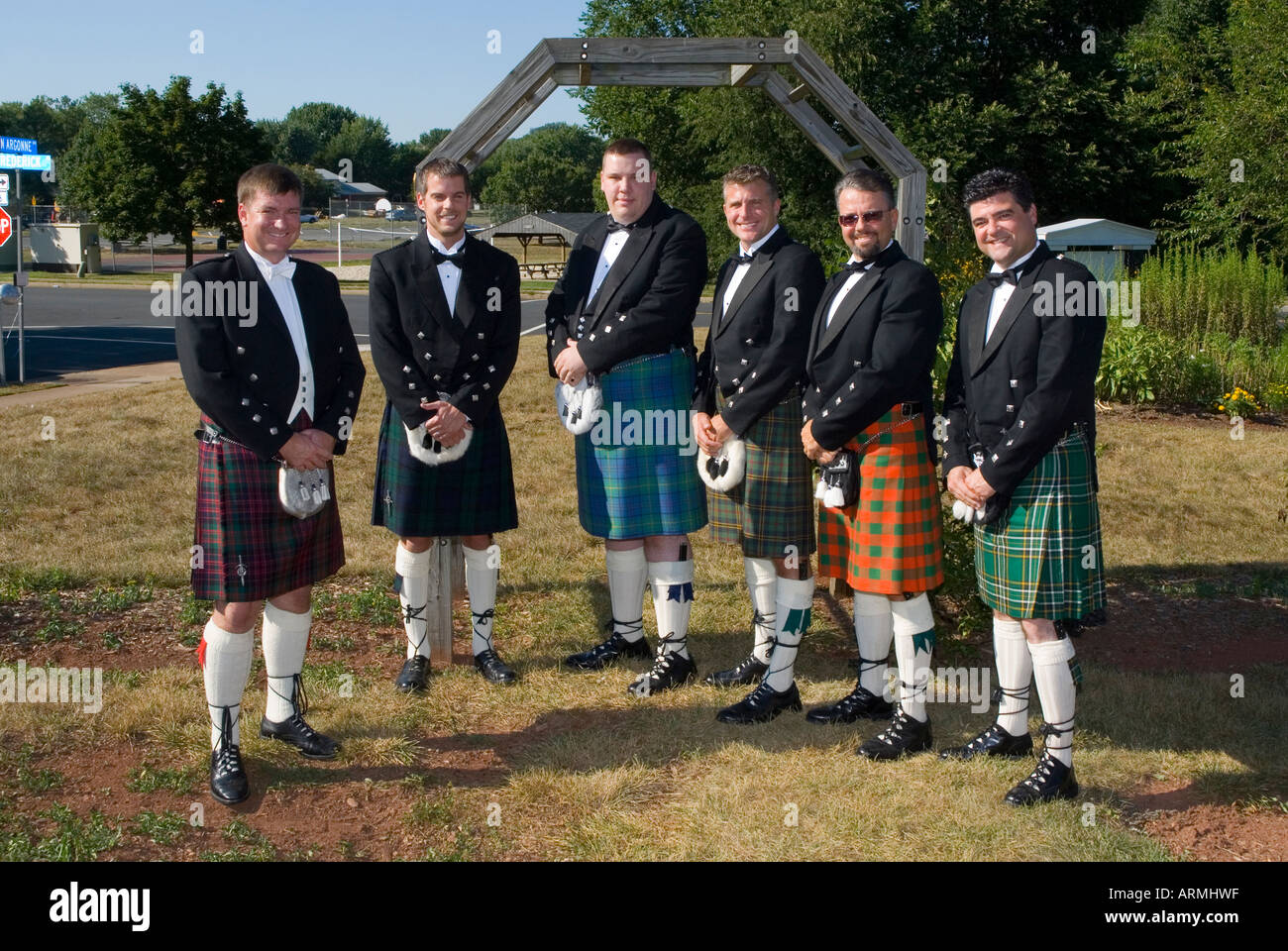 Kilts wedding hires stock photography and images Alamy