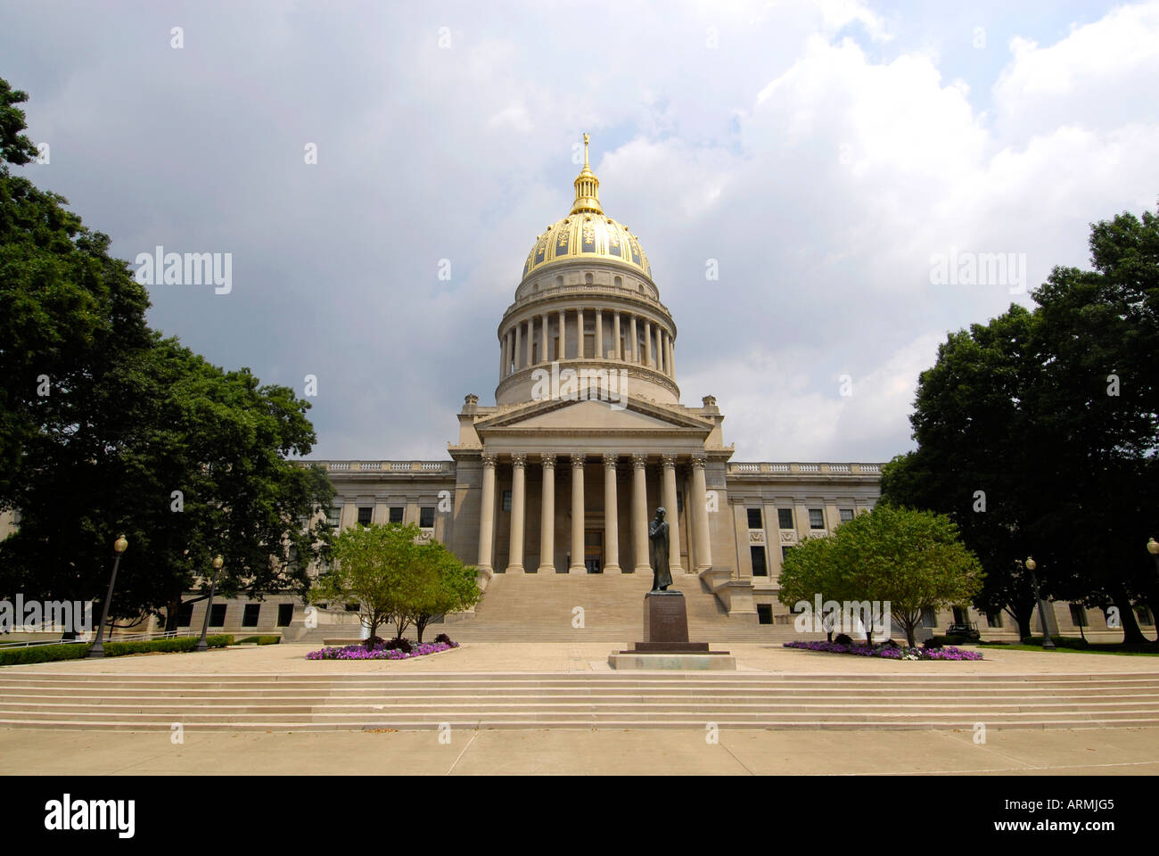 State Capitol Building at Charleston West Virginia WV Stock Photo