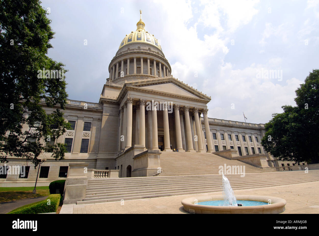 State Capitol Building at Charleston West Virginia WV Stock Photo