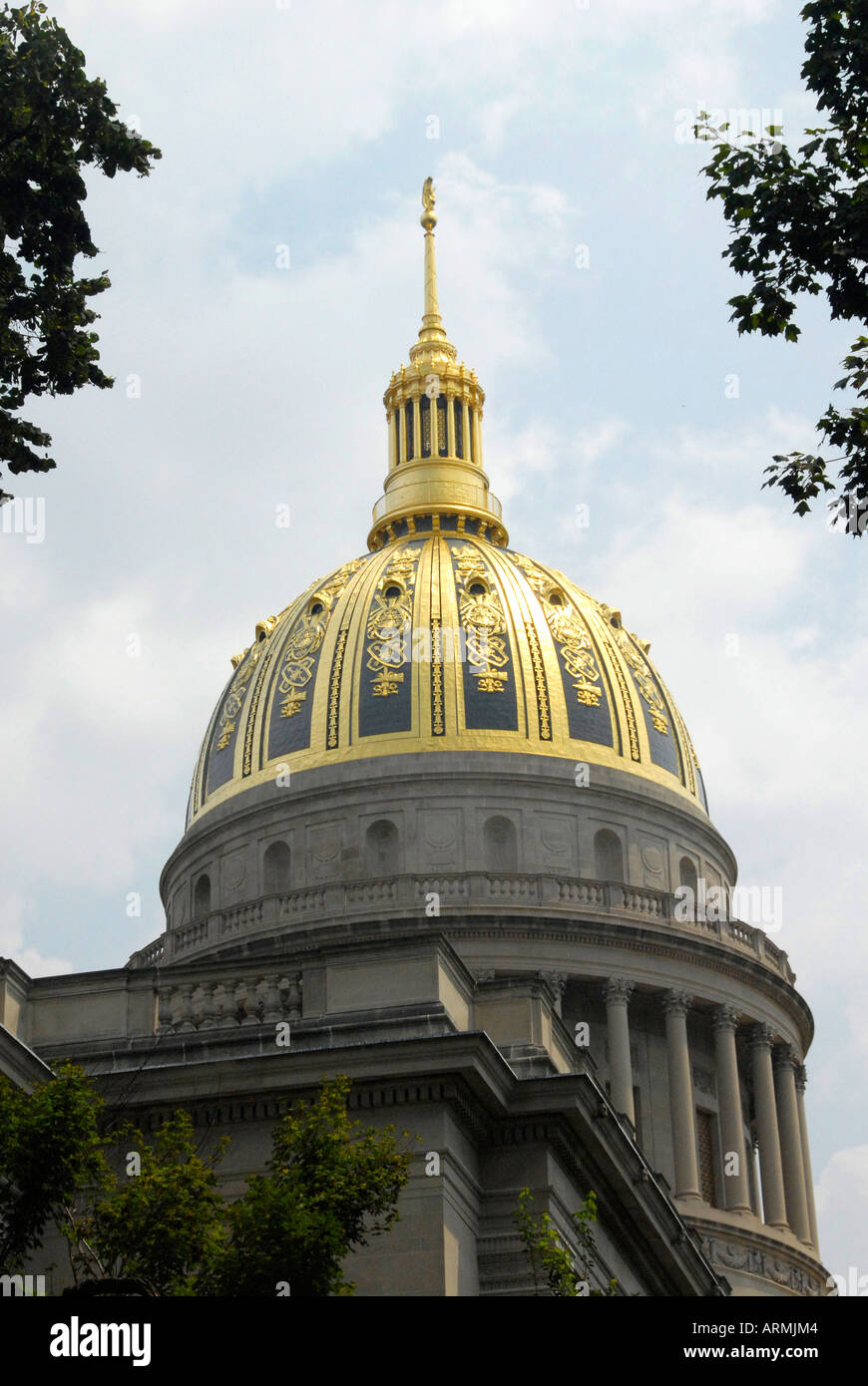 State Capitol Building at Charleston West Virginia WV Stock Photo