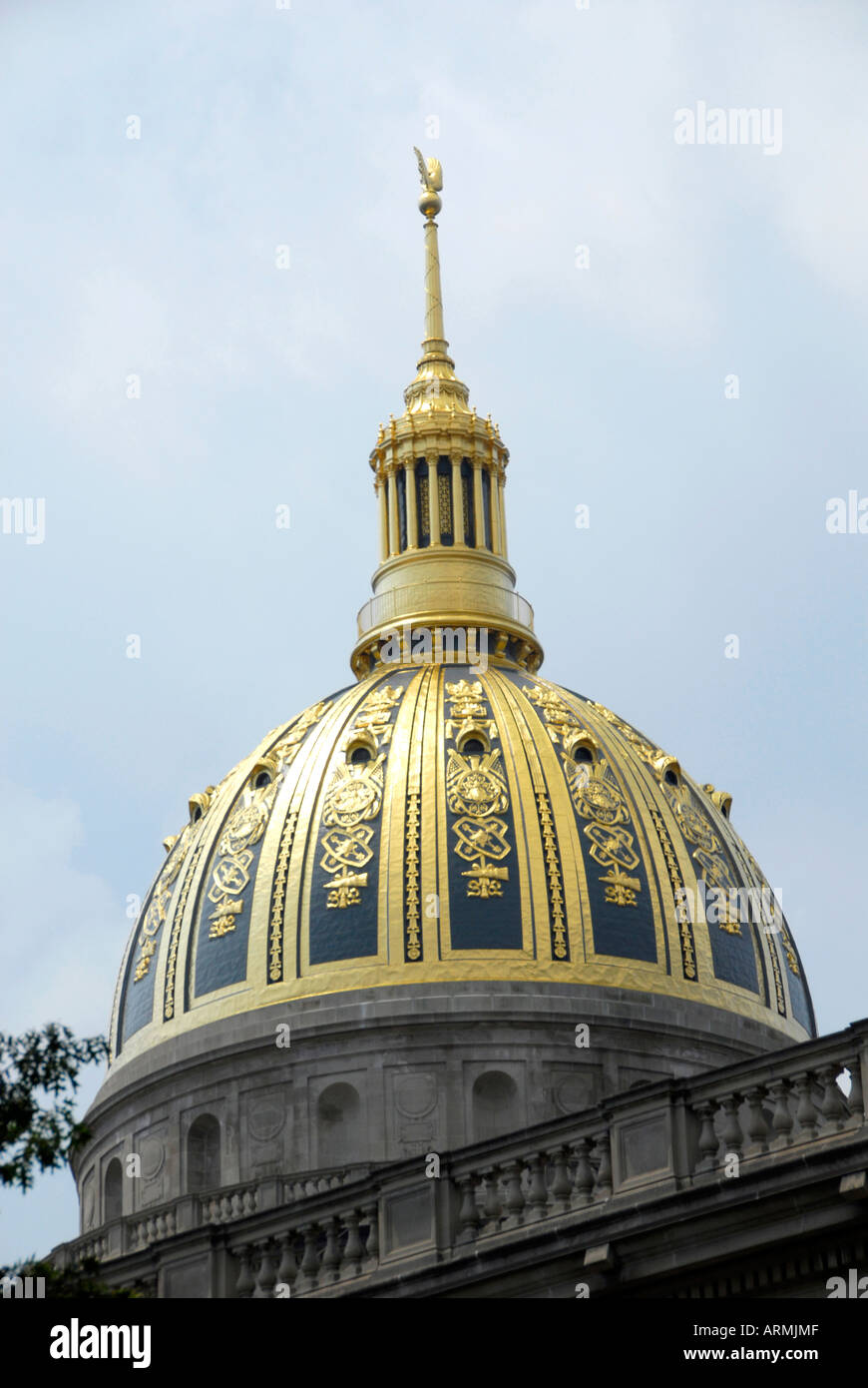 State Capitol Building at Charleston West Virginia WV Stock Photo