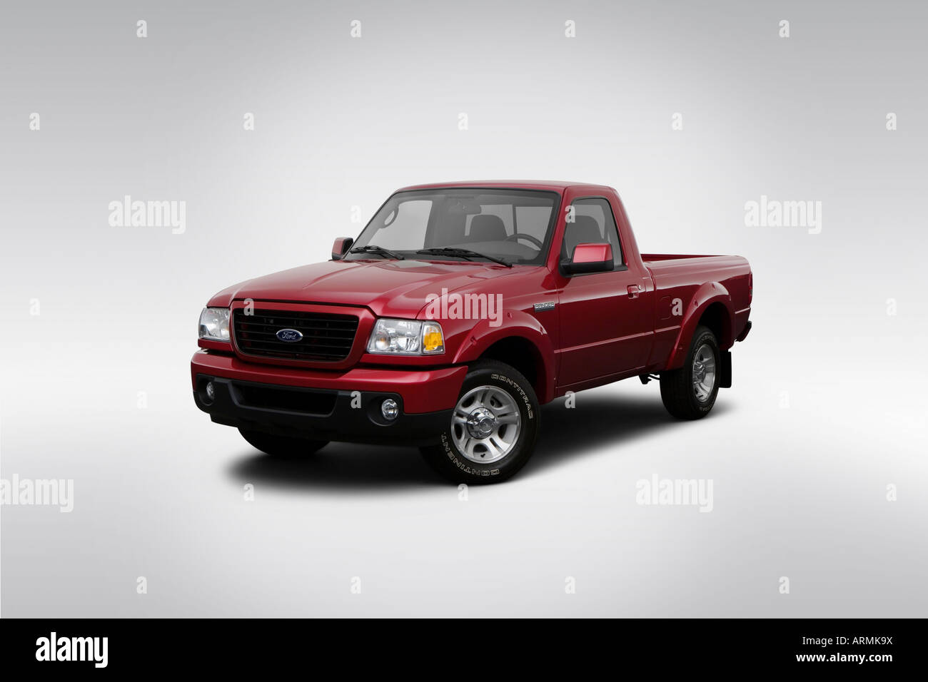 2008 Ford Ranger Sport in Red - Front angle view Stock Photo - Alamy
