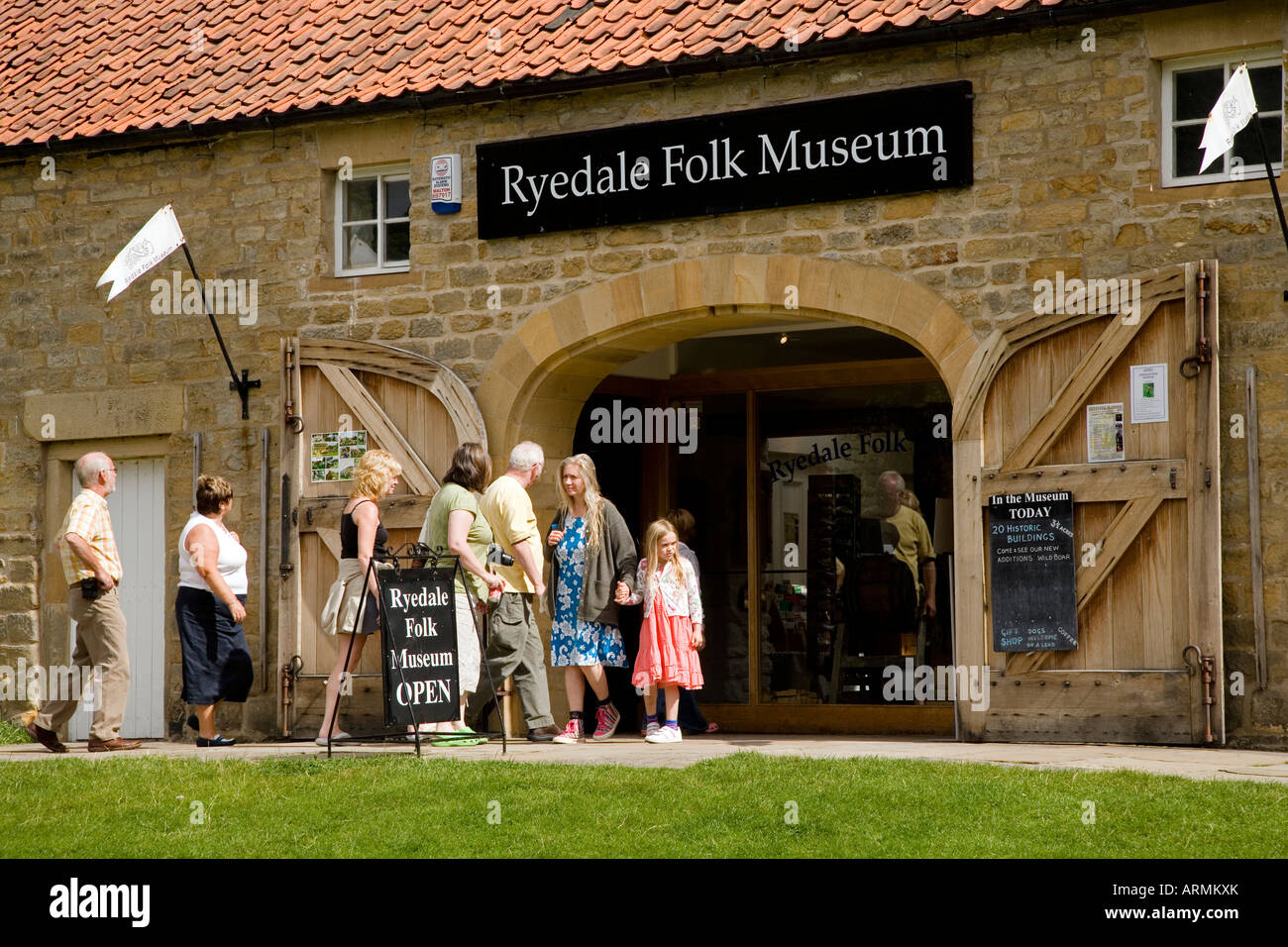 Ryedale Folk Museum Hutton le Hole North Yorkshire Moors National Park Stock Photo