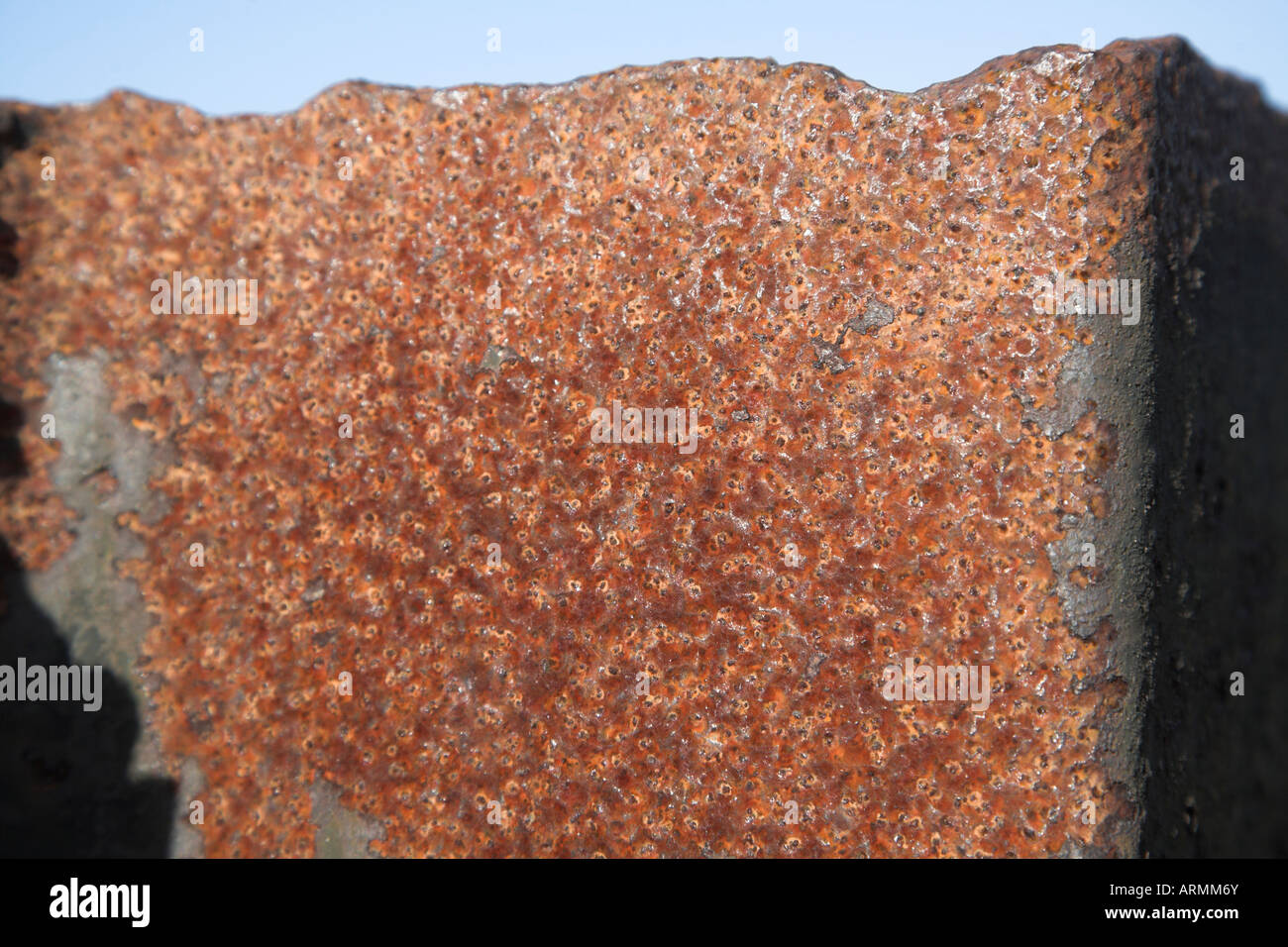 Rust close up on steel girder Stock Photo Alamy