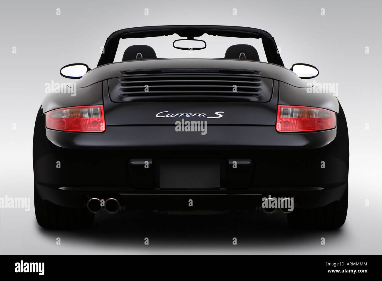 2008 Porsche 911 Carrera S in Black - Low/Wide Rear Stock Photo - Alamy