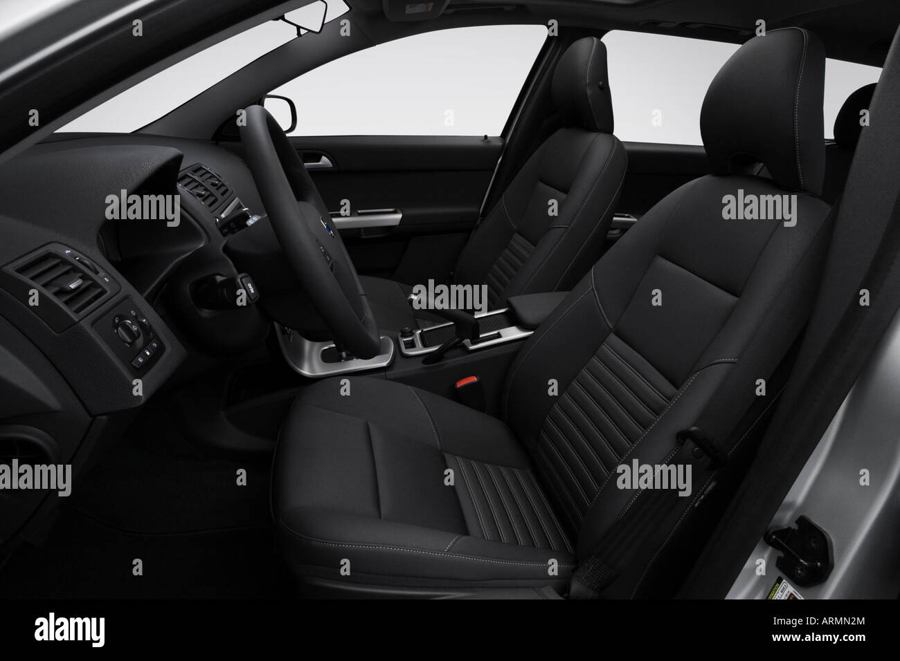 2008 Volvo V50 2.4I in Silver Front seats Stock Photo Alamy