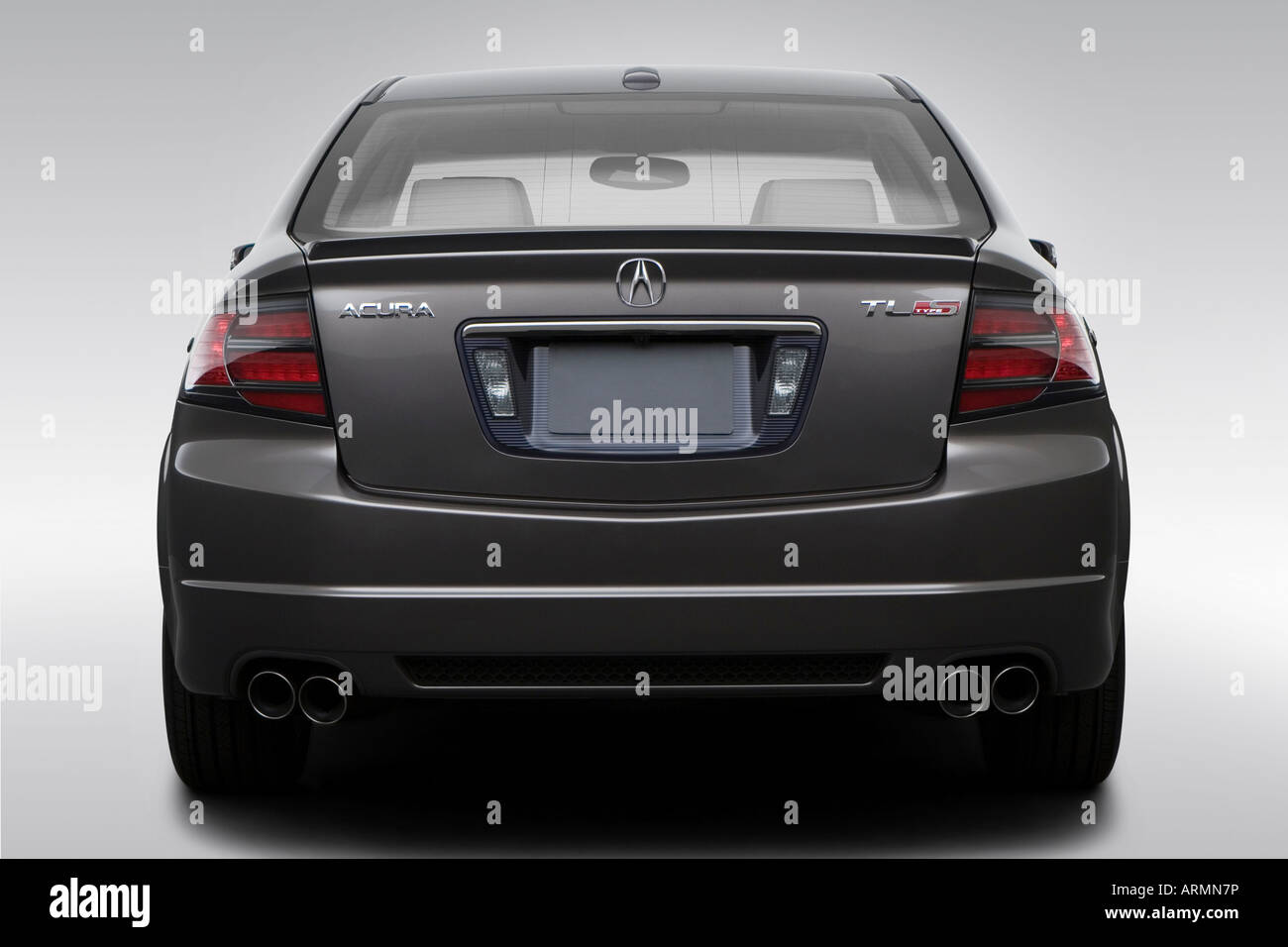 08 Acura Tl Type S In Beige Low Wide Rear Stock Photo Alamy