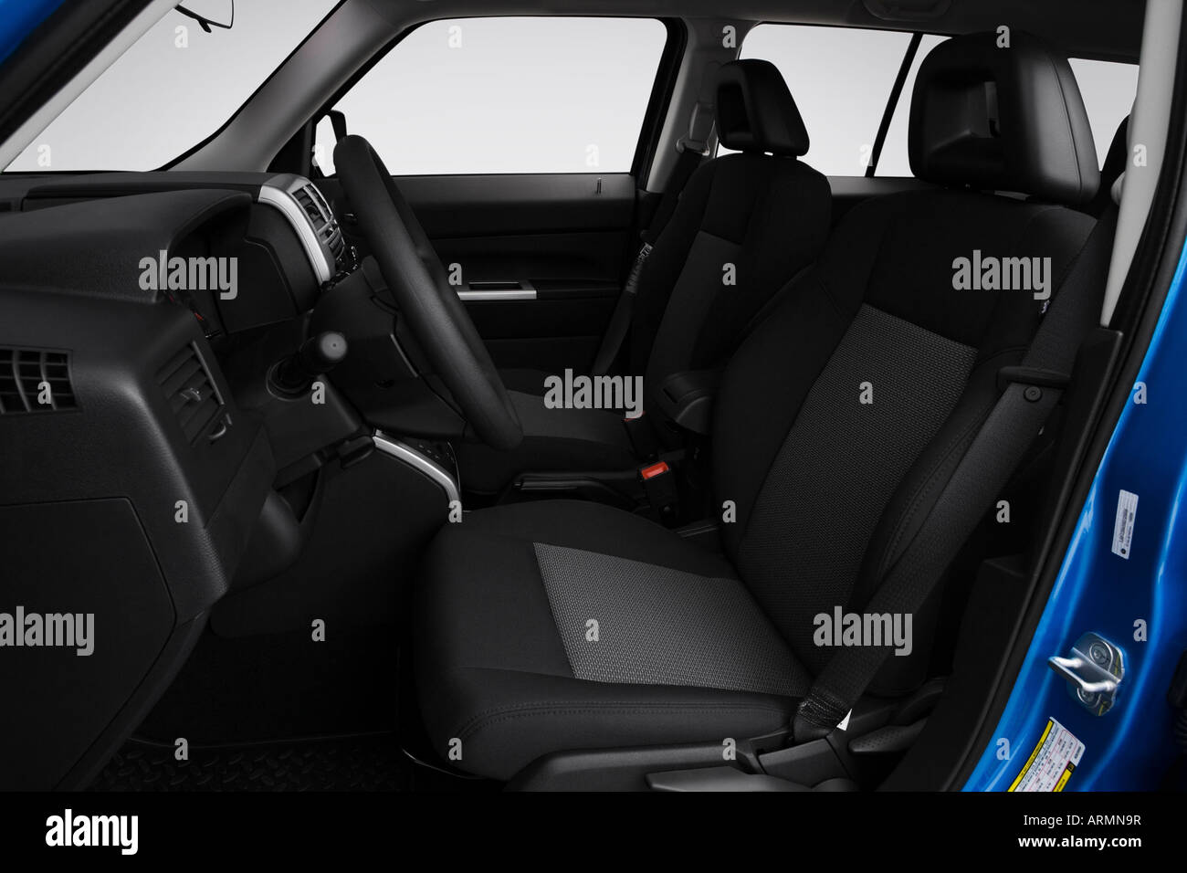 2008 Jeep Patriot Sport in Blue - Front seats Stock Photo