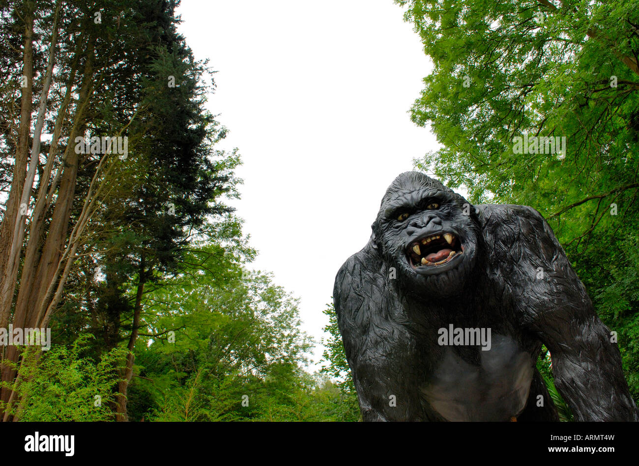 Giant Model of a Gorilla at Wookey Hole Caves Mendip Hills Wells ...