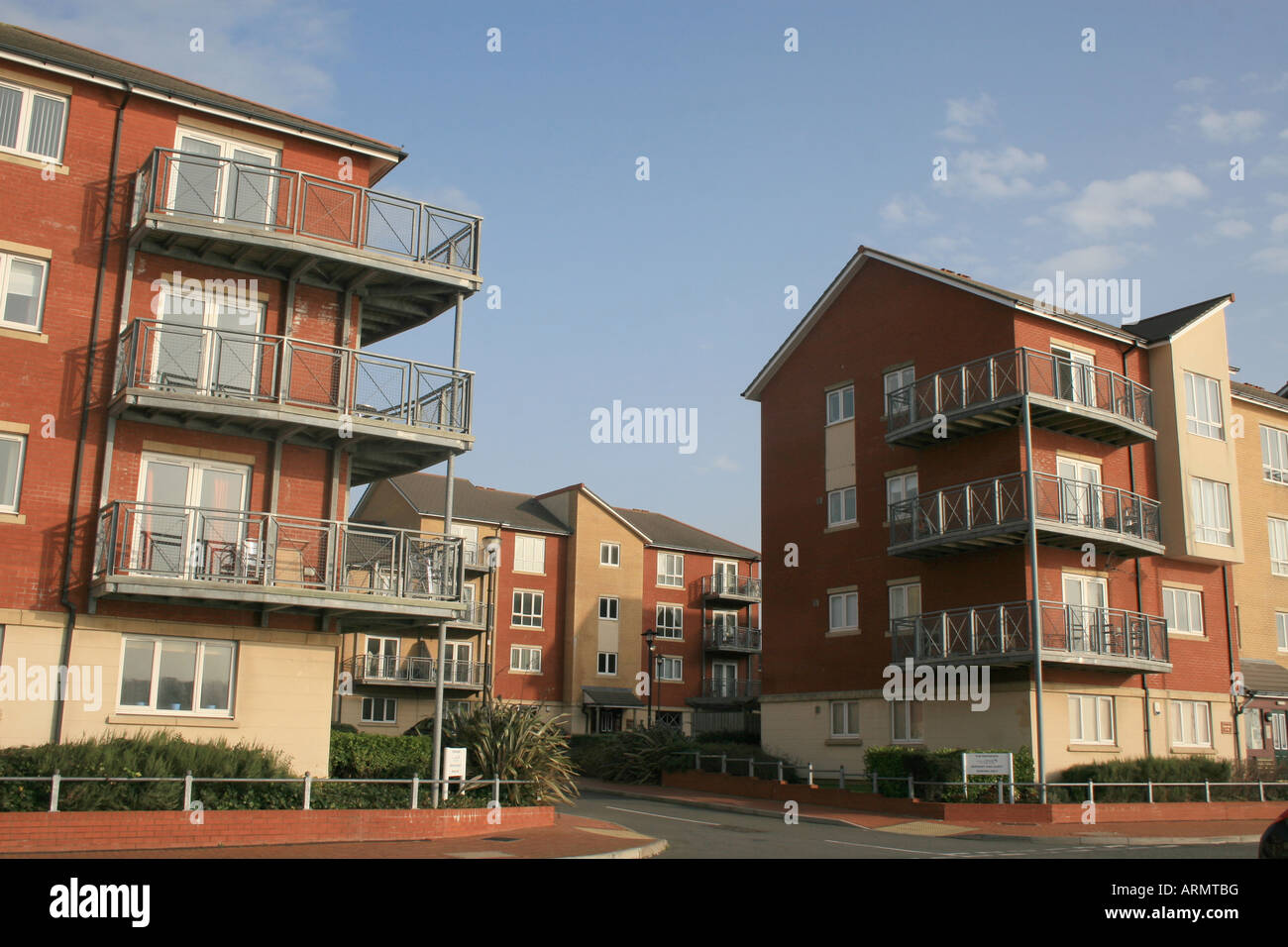 Flats at Barry Waterfront Stock Photo Alamy