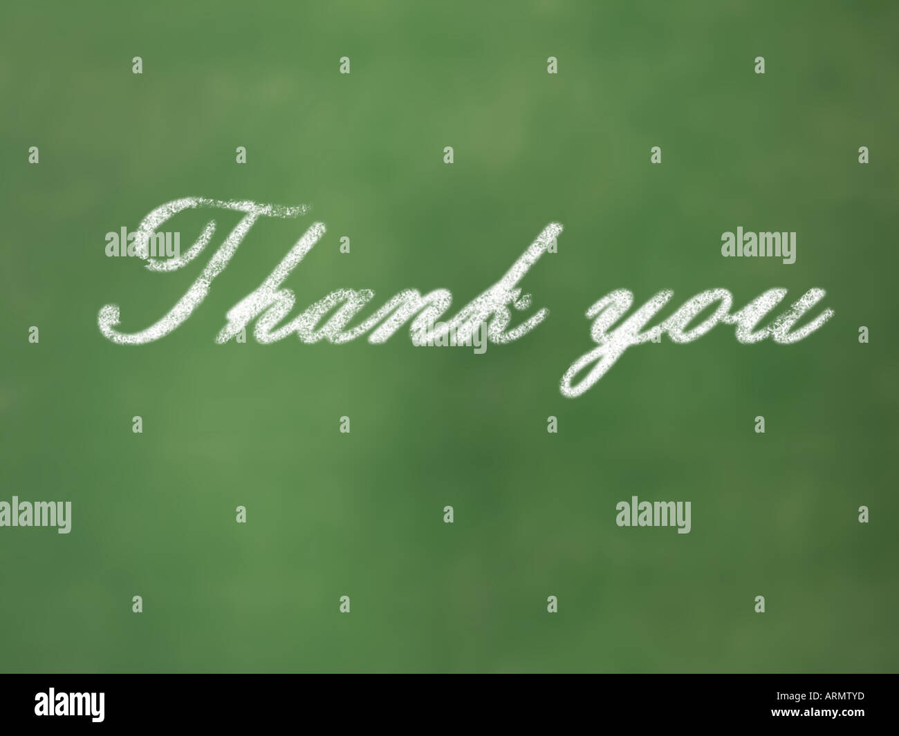 Thank you written on a chalkboard Stock Photo - Alamy