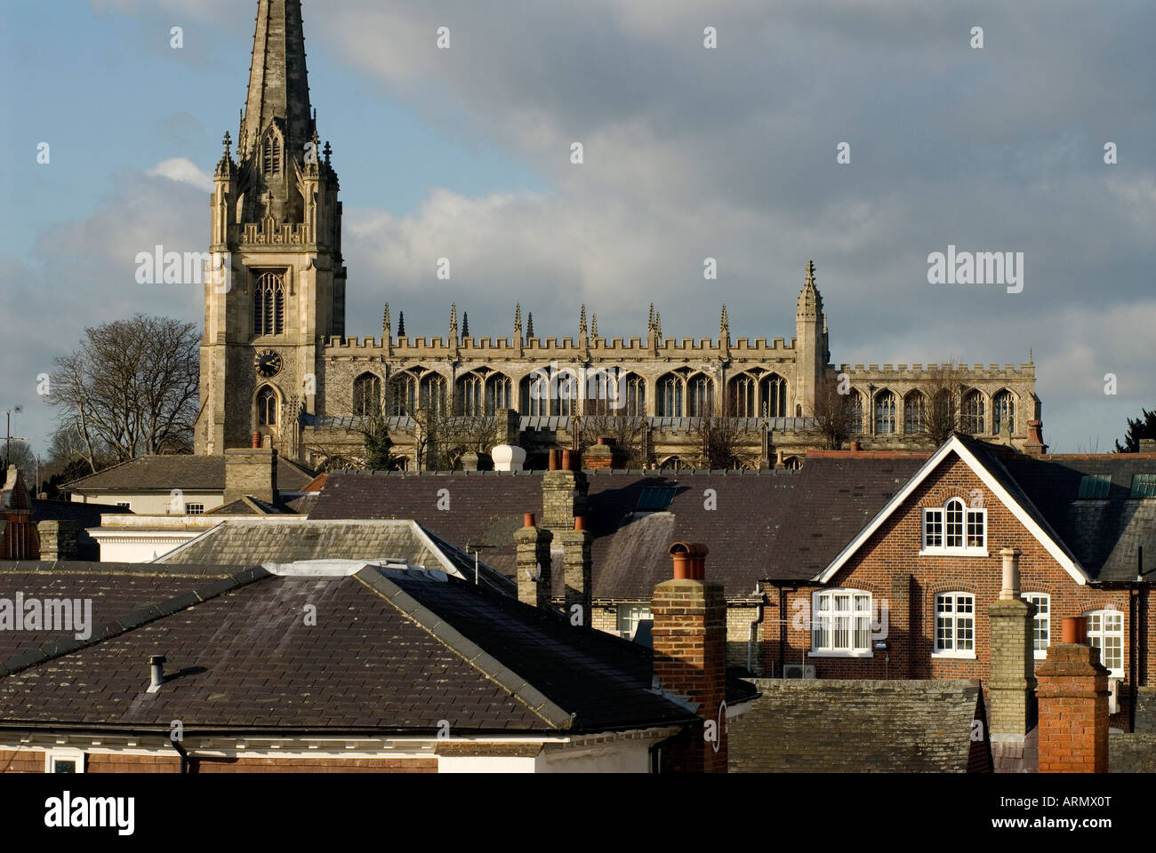 SAFFRON WALDEN ST MARYS PARISH CHURCH ESSEX ENGLAND 2008 Stock Photo