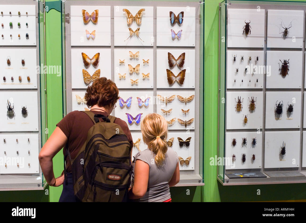 Quebec Insectarium Mother and daughter at Montreal Insectarium, Botanical Gardens ...