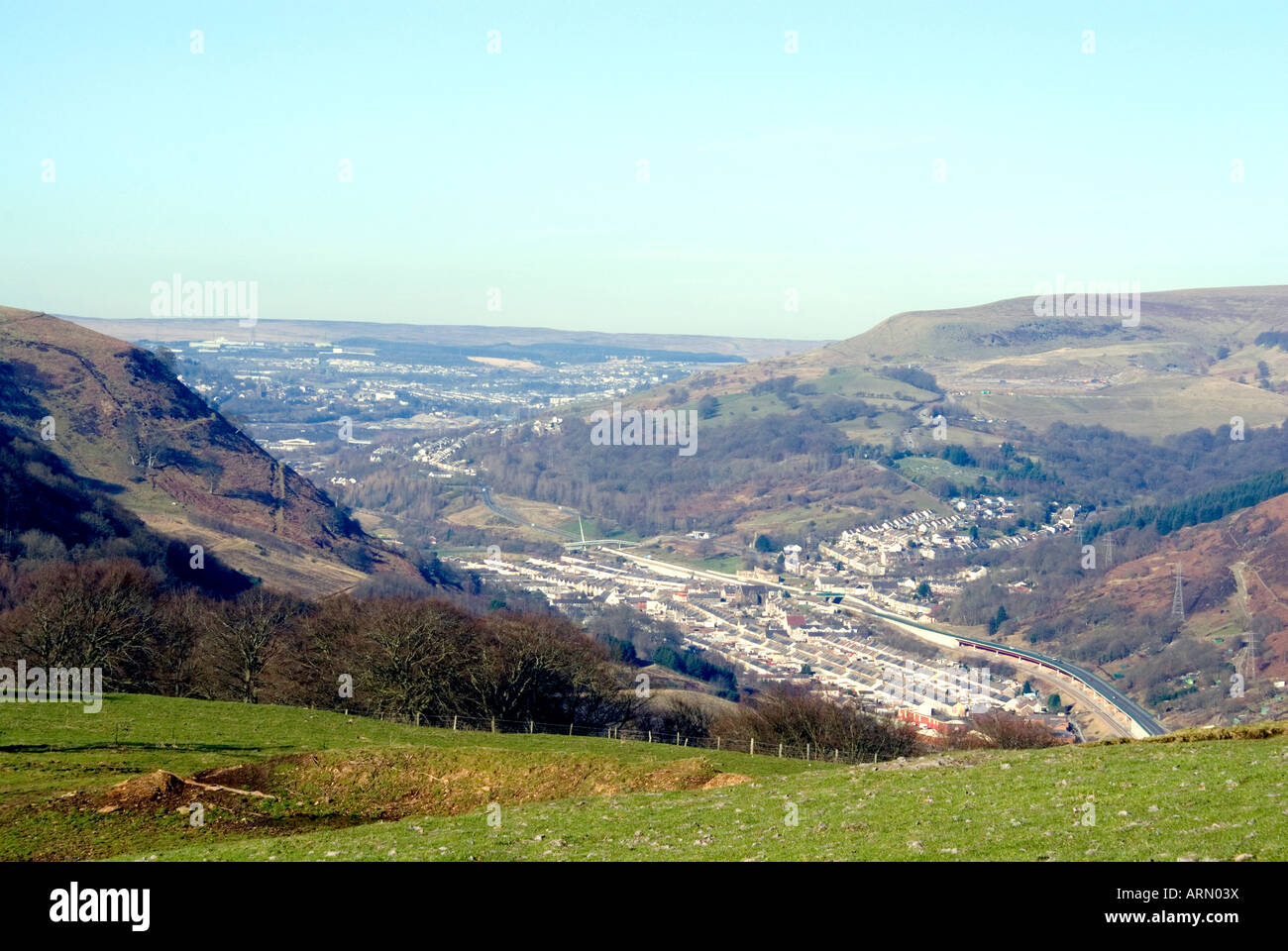 cwm near ebbw vale from the ebbw valley long distance footpath mynydd