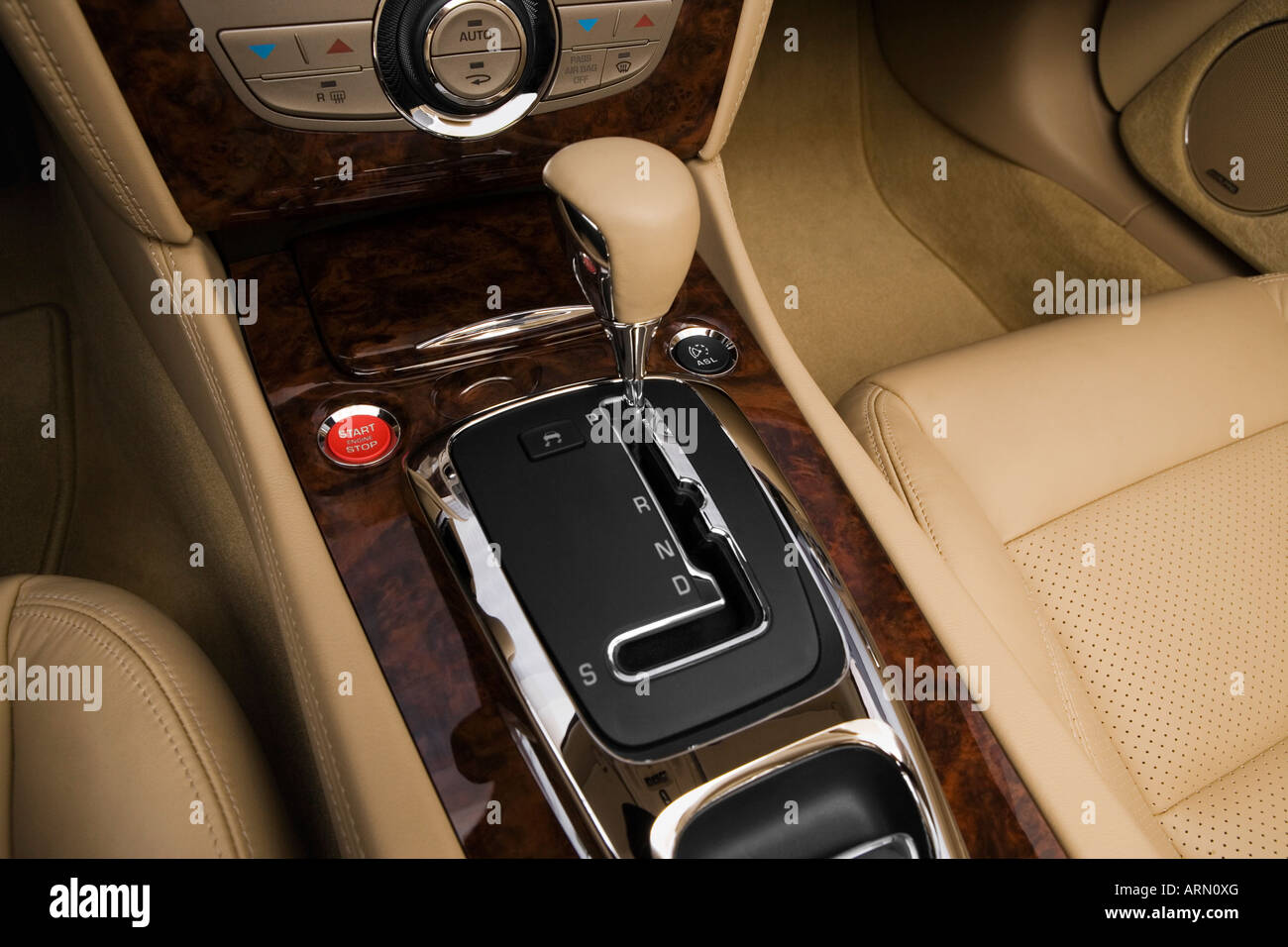 2008 Jaguar XK XK8 in Blue Gear shifter center console Stock