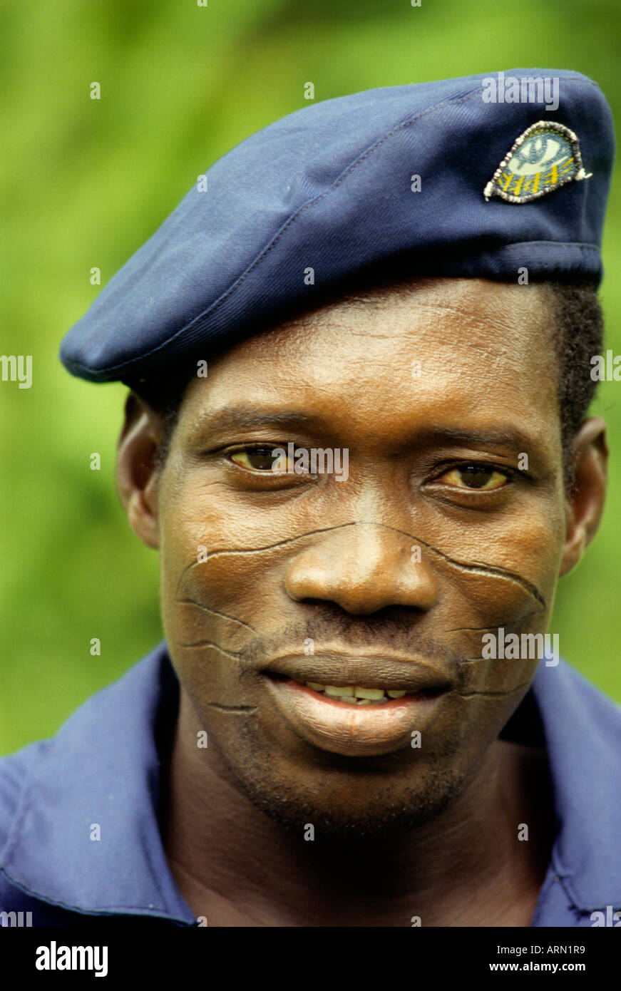 Burkina Faso, Africa. Burkinabe Man with Facial Scarification Stock Photo -  Alamy