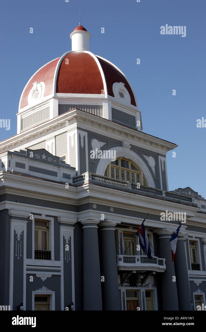 Antiguo Ayuntamiento the provincial government headquarters building Cienfuegos Cuba Stock Photo