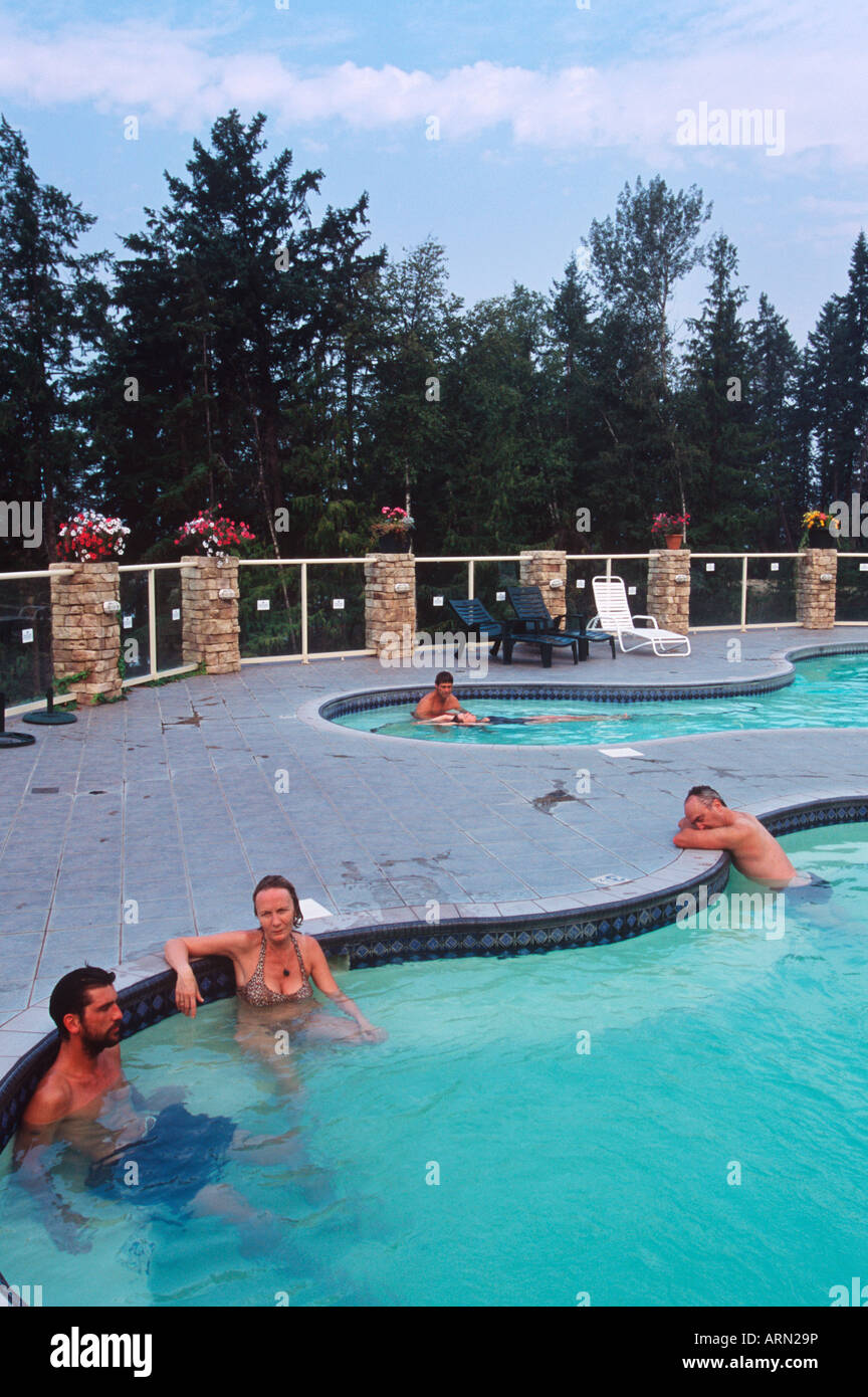 Kootenays, near Nakusp, Halcyon Hot Springs, British Columbia, Canada. Stock Photo