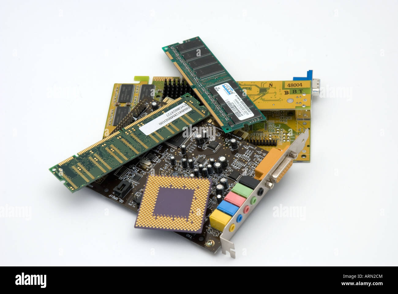 Various computer components Stock Photo - Alamy