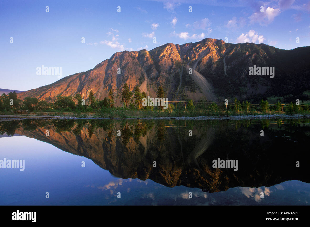 K mountain at Keremeos, Okanagan Valley sunset, British Columbia, Canada. Stock Photo