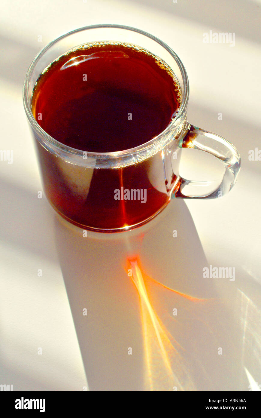 glass coffee mug Stock Photo