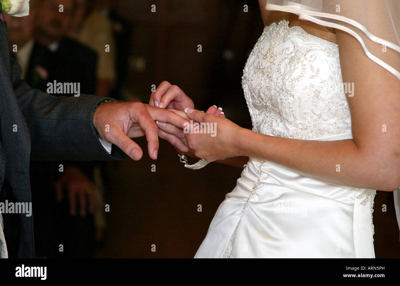 Exchange Vows During Ceremony High Resolution Stock Photography and
