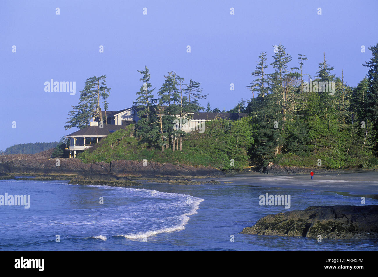 Chesterman's Beach, Wickaninish Inn, Clayoquot Sound, Tofino, Vancouver Island, British Columbia, Canada. Stock Photo