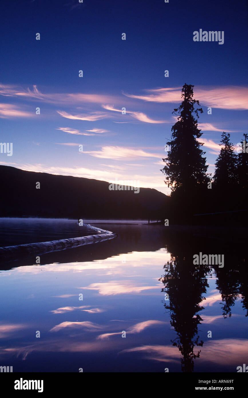 Cowichan Lake, at dawn, Vancouver Island, British Columbia, Canada